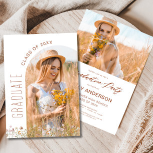 Invitation Fleur sauvage Bloom Graduation Party Arch Photo