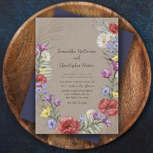 Fleur sauvage Boho Kraft & Mariage violet