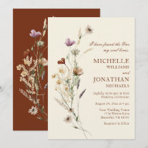 Fleur sauvage Boho simple Mariage chrétien Floral