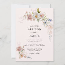 Fleur sauvage Botanique Blush rose Floral Mariage