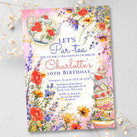 Fleur sauvage coloré Floral Par Tea Party Annivers