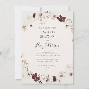 Invitation Fleur sauvage de Cuivre Bourgogne   Douche en ling