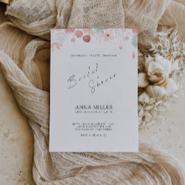 Invitation fleur sauvage de douche nuptiale