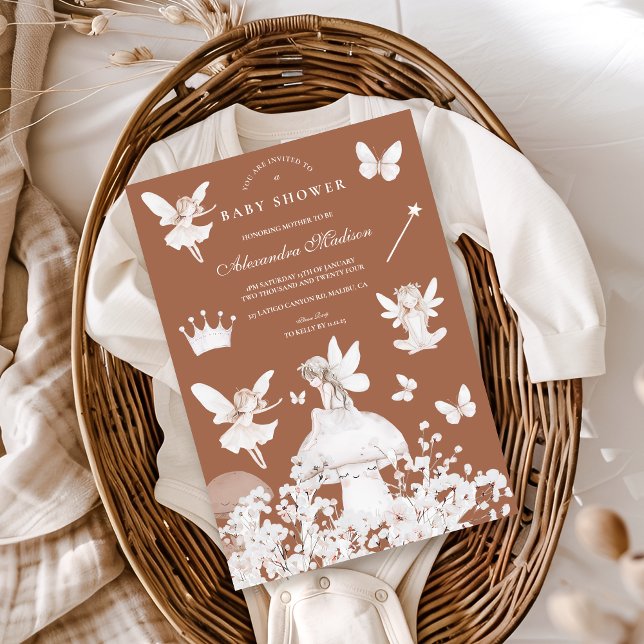 Invitation Fleur sauvage de fées de jardin enchanté (Créateur téléchargé)