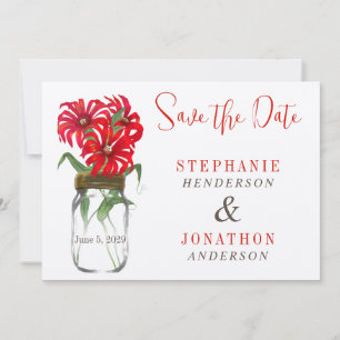 Invitation Fleur sauvage de la montagne des Andes rouges Maso