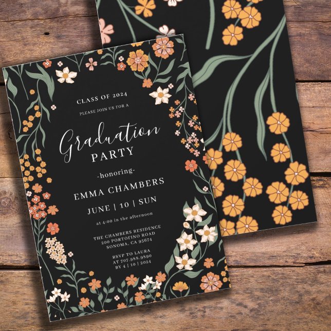 Invitation Fleur sauvage de printemps (Créateur téléchargé)