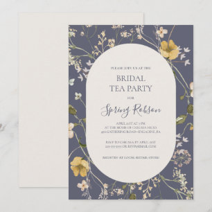 Invitation Fleur sauvage de printemps   Dusty Purple Bridal T