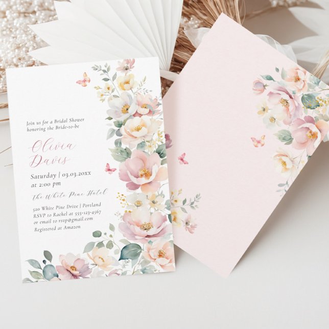 Invitation Fleur sauvage d'été Wreath nuptiale dou (Créateur téléchargé)