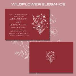 Invitation Fleur sauvage Elegance-Faire-part de mariage