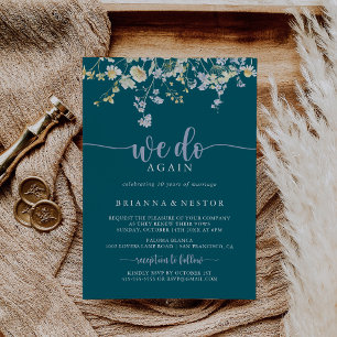 Invitation Fleur sauvage Élégant Nous Réagissons À Nouveau Vo