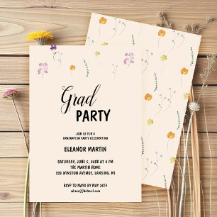 Invitation Fleur sauvage fraîche