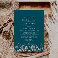 Fleur sauvage Green Bridesmaids Luncheon Douche