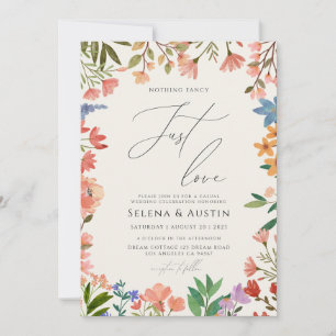 Invitation Fleur sauvage Handscript Rien De Fancy Just Love
