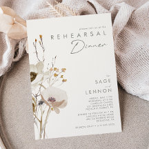 Fleur sauvage lunatique | Dîner de répétition en i