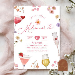 Invitation Fleur sauvage Meadow Summer Suède Midsommar Party