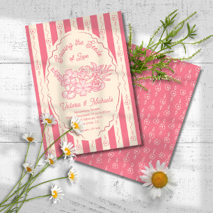 Invitation Fleur sauvage Paquet de semis Dîner de répétition