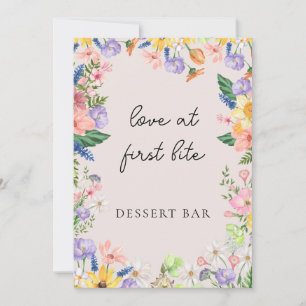 Invitation Fleur sauvage Printemps Amour de mariage au premie