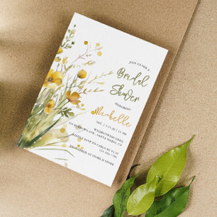 Invitation Fleur sauvage Printemps Été Automne Fête des marié