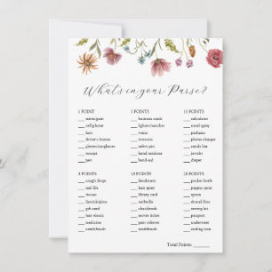 Invitation Fleur sauvage Qu'est-ce que votre porte-monnaie ca