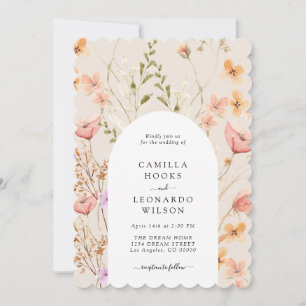 Invitation Fleur sauvage Rustic Fleur sauvage Mariage Photo