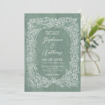 Fleur sauvage vert textuel  Mariage d'oiseaux