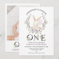 Fleur sauvage violet photo Un lapin 1er anniversai