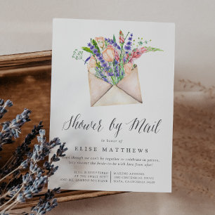 Invitation Fleur sauvage Virtual Baby ou Fête des mariées par