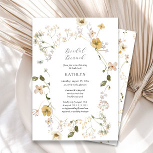 Invitation Fleur sauvage Whimsical Boho Moderne Bridal Brunch