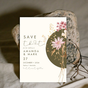 Invitation Fleur sauvage Whimsical Printemps été automne Invi