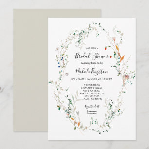 Invitation fleur sauvage Wreath Bridal Show