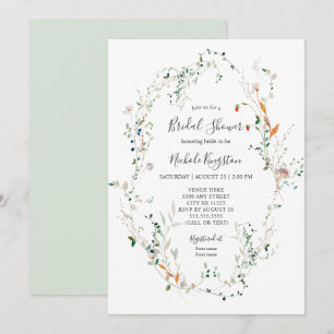 Invitation fleur sauvage Wreath Bridal Show