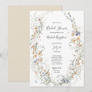 Invitation fleur sauvage Wreath Bridal Show