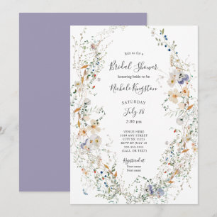 Invitation fleur sauvage Wreath Bridal Show