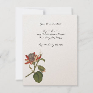 Invitation Fleur vintage Passion