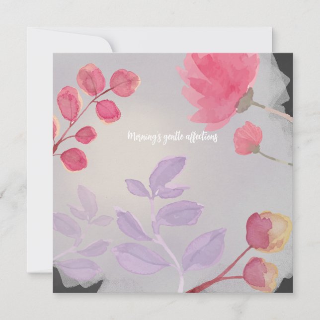 Invitation Fleurs (Devant)