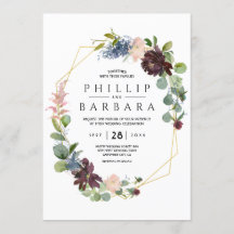 Fleurs Aquarelle Bleu Bordo