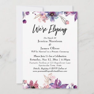 Invitation Fleurs Aquarelles Abstraites Modernes Nous Faisons