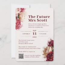 Fleurs aquarelles | Baby Shower élégant Pivoine