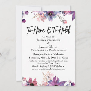 Invitation Fleurs Aquarelles Modernes À Avoir Et À Tenir