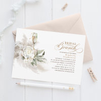Fleurs blanches Pampas Grass Greenery Brunch nupti