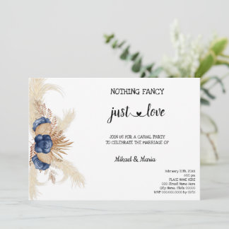 Invitation Fleurs Bleues Rien de Fantaisiste juste Fugue Amou