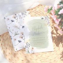 Fleurs Boho modernes & Fête des mariées de nom de 