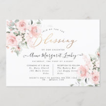 Fleurs d'aquarelle Blush Roses Bénédiction