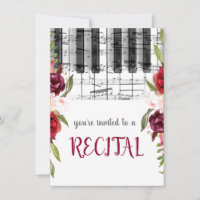 fleurs d'aquarelle de marsala récital