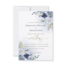 fleurs d'aquarelle et détails or mariage