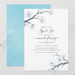 Invitation Fleurs de cerisier Sip and See