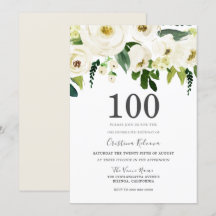 Fleurs de Champagne Blanche 100e fête d'anniversai