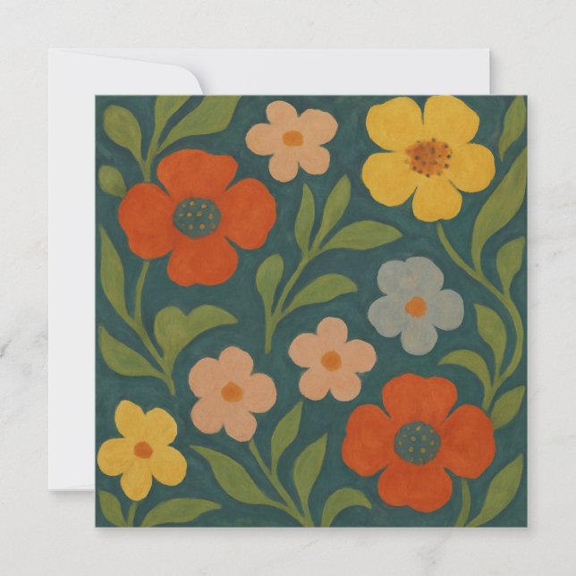 Invitation Fleurs de Cottage (Devant)