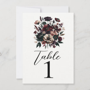 Invitation Fleurs de jardin rustiques lunatiques Mariage bohè