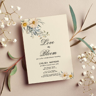 Invitation Fleurs de Love In Bloom Fête de mariage champêtre
